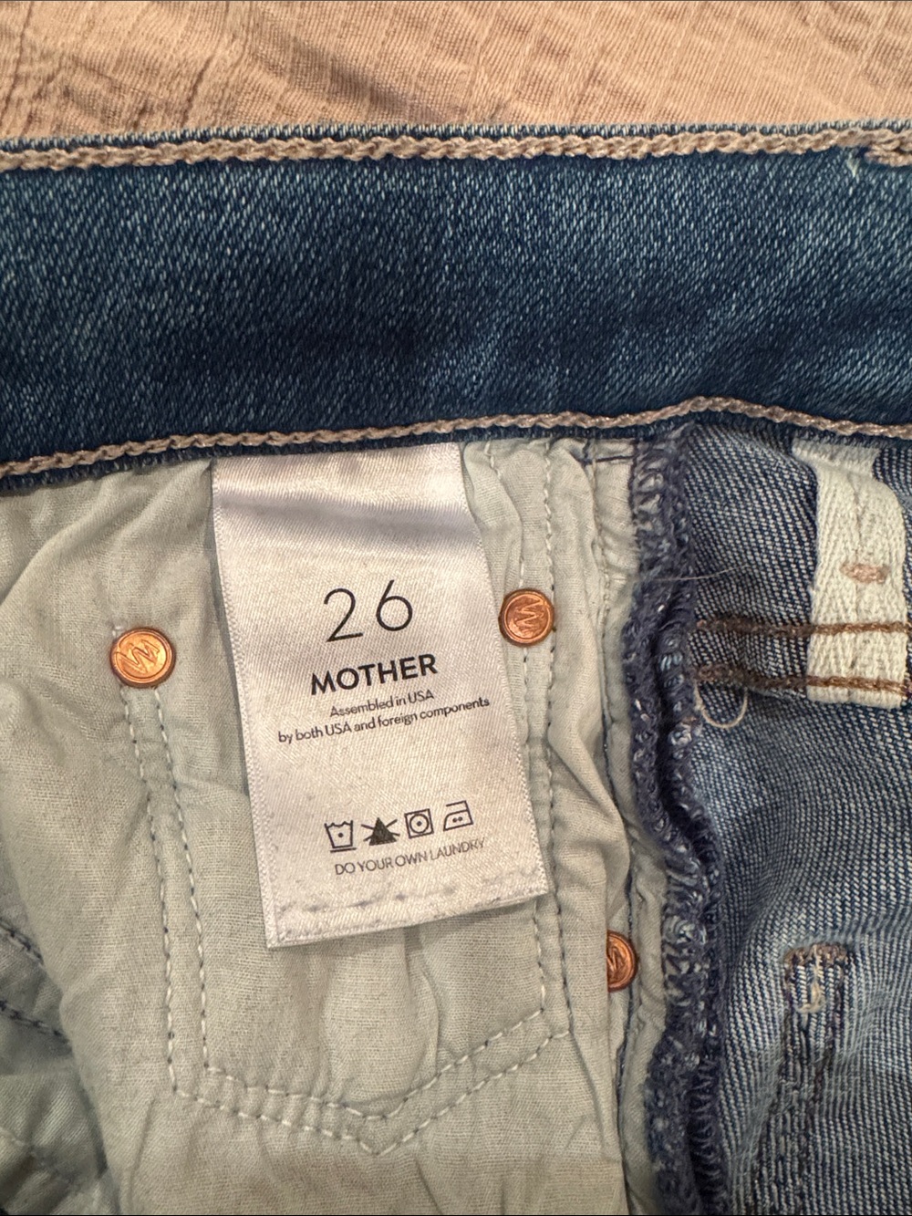 MOTHER Classic Blue Flare Jeans - Picture 5 of 5